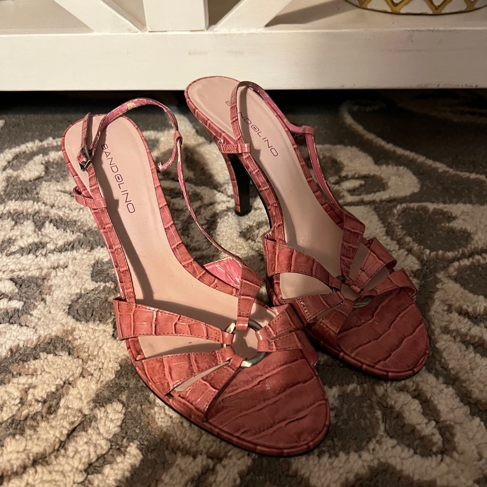 Bandolino BDLAROSA Pink Shoes Sandals Sz 9